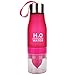 HANTAJANSS H2O Lemon Water Bottles, 20 oz Leak Proof Fruit Infuser Sport Bottle for Yoga, Pilates, Outdoor, Cycling, Traveling