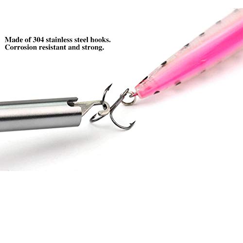 GD Gmgod❤️❤️R2 Hook Remover Squeeze-Out Fish Hook Tools New Sliver