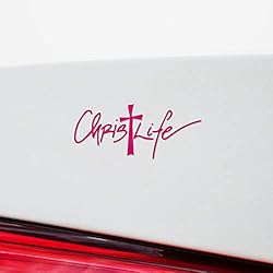 Decal Stickers Of Fancy Script Christ Life S