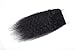 Brazilian Kinky Straight Human Hair Bundles With Closure, 8A Unprocessed Virgin Yaki Hair 3 Bundles With Closure Free Part, Natural Color (16 18 20 + 14)