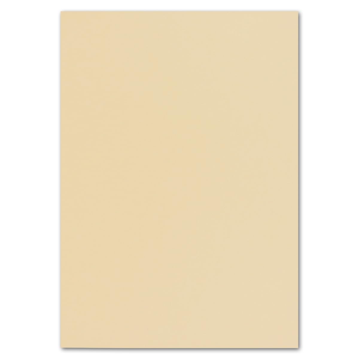 FarbenFroh by GUSTAV NEUSER 50 DIN A5 paper sheets plano sheets - caramel - 240 g/m² - 14.8 x 21 cm - craft sheet clay paper photo cardboard craft paper clay cardboard - FarbenFroh — image 1