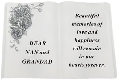 David Fischhoff Graveside Memorial White Book with 3D Silver Roses