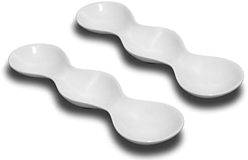 Carmona Tri Round Collection set of two, 3 Compartment Display/serving Dip Dish Porcelain White New Bone China
