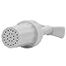 Kangkang@ Home Kitchen Plastic Rotary Handle Pressure Garlic Press Squeeze Twist Presser Crusher Grinder Kitchen Gadget White