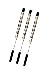 3 Pack - Schmidt Easy Flow 9000 Ballpoint Pen Refills - Black Broad / Bold Point