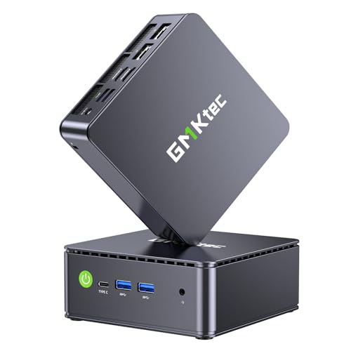 GMKtec G11 Mini PC avec AMD Ryzen Embedded R2514, 3 Ans d'assistant, 4C/8T Jusqu’à 3,7 GHz (Beats 4300U), 16Go DDR4 256Go SSD PCIe 3.0, Dual LAN 2,5G/WiFi6E/Triple écran 4K, pour Bureau/NAS/routeur