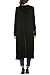 Meaneor Women's Long Sleeve Waterfall Hoodies Open Front Maxi Cardigan Sweater Black XXL