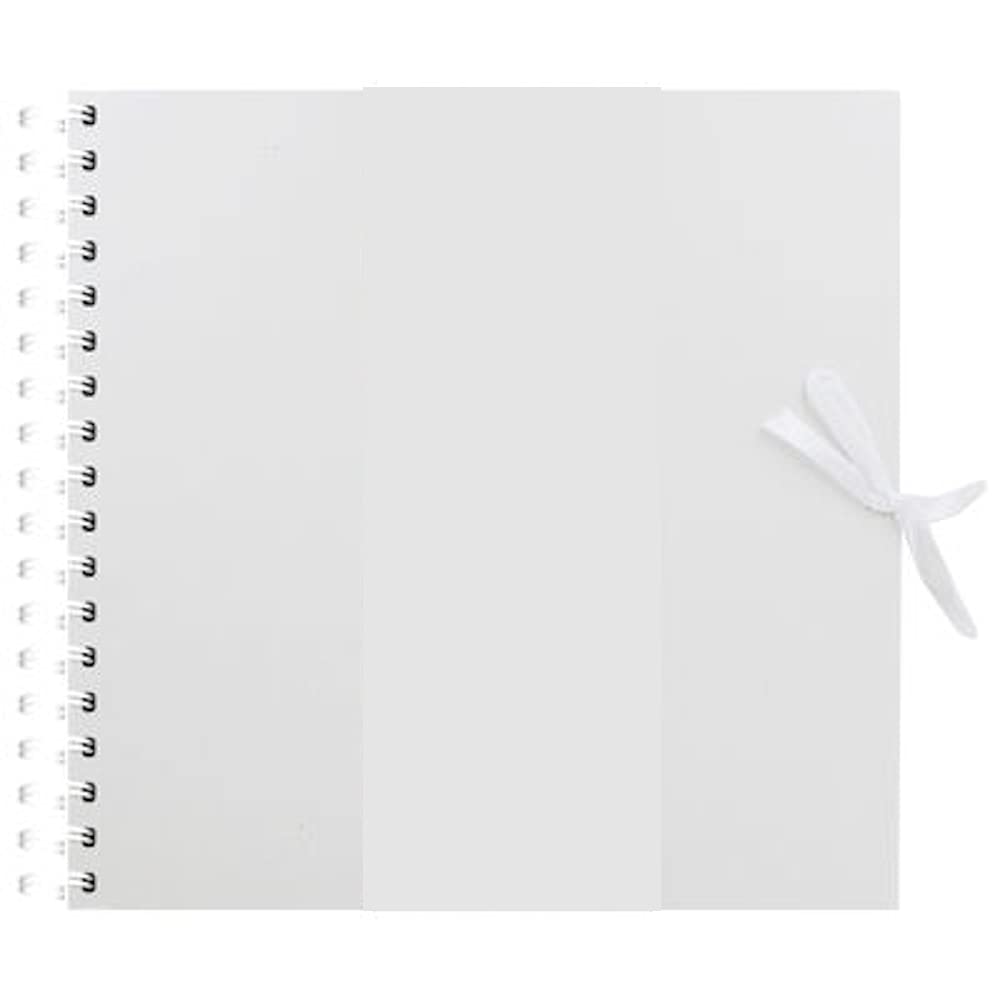 Scrapbook Kraft Paper Book, Photo Album Craft DIY Art & Craft 40 Page 12 inch by 12 inch 200gsm (White)