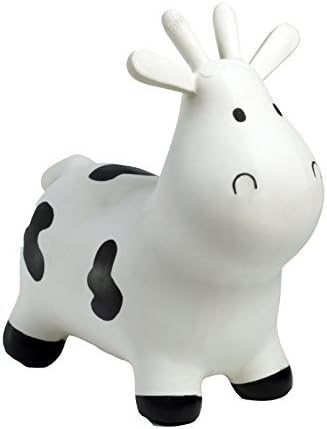 Happy Hopperz Cow - 12+ Months Small Toddler, White by Happy Hopperz