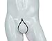 Honanda Mens Sexy Hot Open Crotch Pouch See Through G-String T-Back Underwear Thong White