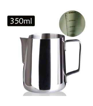 Japanese Style Thickened Stainless Steel Milk Frothing Pitcher - with Measurement Markings - for Espresso Machine, Coffee Milk Frother and Latte Maker