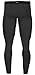 New Men Sports Apparel Skin Tights Compression Base Under Layer Long Pants (M, NP501 BLACK)