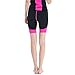 GoldFin Women's Wetsuit Shorts Pants 2mm Neoprene Shorts, Keep Warm for Diving Snokeling Swimming Surfing Scuba Pants with Pocket, BS003 (L, Black+Fuchsia)