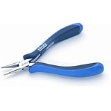 Needle Nose Pliers 5.1/4' | schmitz 4211HS22 | straight, short, smooth jaws | ESD - Dissipative | Hightech tool for professionals | Made in Germany - Solingen