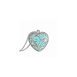 Ammazona Magical Aqua Blue Tree Heart Glow In The Dark Pendant Necklace Gift
