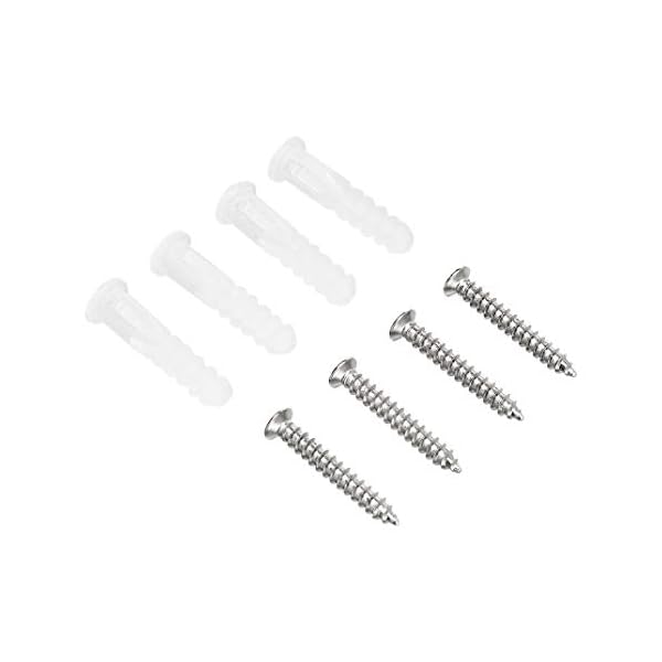 AmazonBasics Rectangular Wall Mirror 16″ x 20″ Standard Trim, White