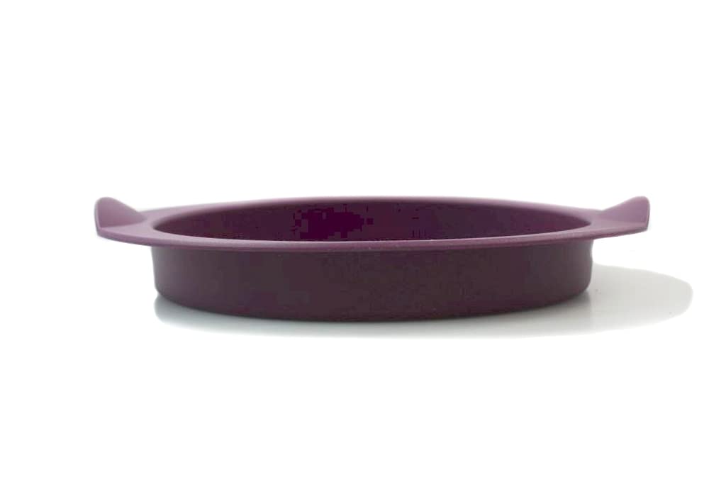 Tupperware 39387 Silicone Baking Mould Smooth Round Purple Small 16 cm