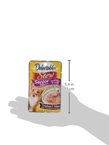 HARTZ DELECTABLES STEW SENIOR LICKABLE WET CAT TREATS, MULTIPLE FLAVORS 1.4 OUNCE