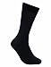 Rambutan Men's Space Collection Rayon made from Bamboo Seamless Dress Socks US 8.5-12.5 (Black)