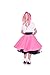 Hip Hop 50's Shop 1950s Girls Poodle Skirt Costume for Kids (Child Small Hot Pink)