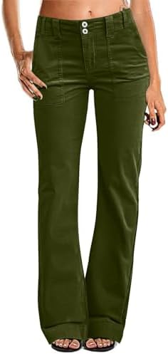 Amazon.com: Casual Flare Pants for Women Classic Stretch Twill