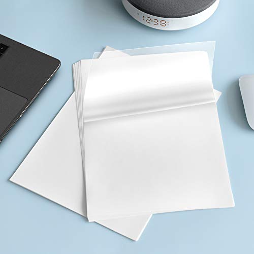 Printable Transparent Sticker Paper - 8.5" X 11" Blank Custom Label ...