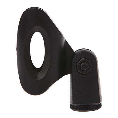 Hacloser Mic Clip Holder Flexible Black Microphone Stand Accessory Plastic Clamp (1)
