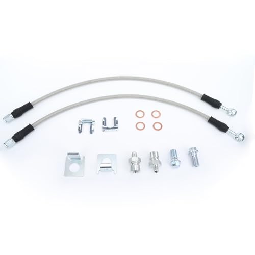AC PERFORMANCE 7/16" Braided Stainless Steel Brake Hose Kit - Disc Brake photo 6