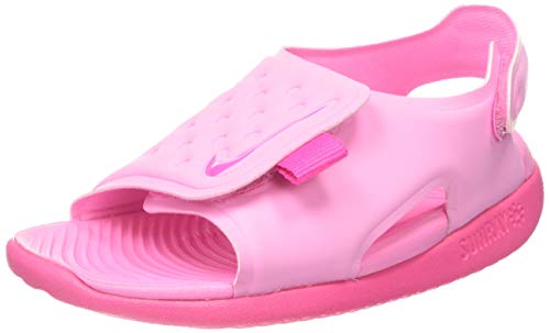 kids pink nike slides