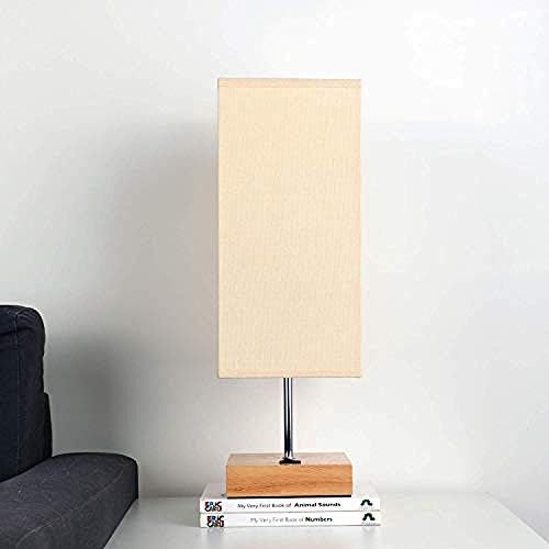 USB Charging Port Living Room Table lamp Office Convenient Switch Beige Fabric lampshade E26 Bulb Socket [Energy Class A++]