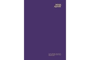 Agenda 2025 a5: Purple - Vertical - Weekly Planner - Dated - With Time - Canada : English & Français - For Work, School,...- 