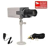 VideoSecu 700TVL Body Box Surveillance Security Camera Built-in 1/3" SONY Effio CCD with 6-60mm Vari-focal Lens, Camera Bracket, Power Supply and Extension Cable CHT