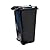 Plastic Desktop Garbage Cleaning Mini Trash Can Household Clean Cans Multi Colors with Lid and Wheels