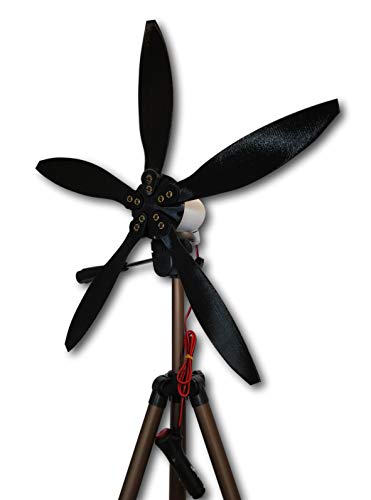 Cutting Edge Power Mini 12 Volt Wind Turbine Generator, Portable, w/Accessories,Small, Made in USA (Tripod Mount, 5 Blade (18")) - Thumbnail 4