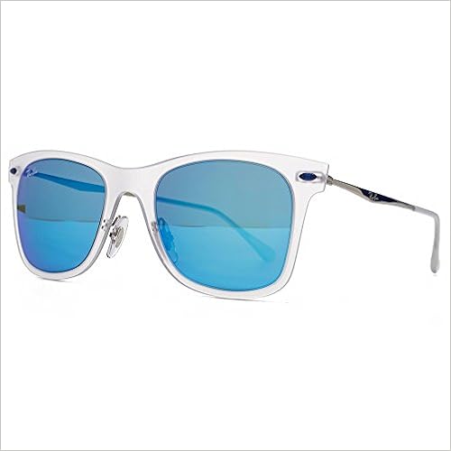 Ray-Ban Tech Raggio Di Luce Occhiali Da Sole Wayfarer Verde Trasparente  Opaco Blu Specchio Rb4210 646/55 50 : Amazon.it: Libri