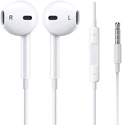 Zhuzpw 2 Pack Wired Earbuds New for Apple iPhone 6s 6 Plus 5s 5 5c 4s 4 SE Galaxy S8 S7 S6 IOS 7 8 Android Earbuds