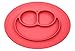 ezpz Mini Mat - One-Piece Silicone placemat + Plate (Coral), One Size swatch