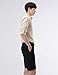 NEARKIN (NKNKN350 Beloved Men Henley Neck Long Sleeve Daily Look Linen Shirts Beige US XL(Tag Size XL)