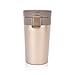 Stainless Steel Insulated Travel Coffee Mug, Rainbrace Double Wall Insulated Coffee Mug Travel Mug Cup Water Bottle Wide Mouth With One Hand Flip Lid 300 ml/10 oz Keep Hot or Cold for Hours(Gold)