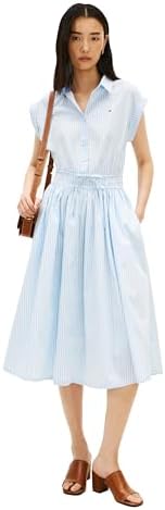 tommy hilfiger women denim dress Denim Tommy Hilfiger Mini Dress Tommy Hilfiger Jean Mini Dress Size Girls Blue Button Front Collared