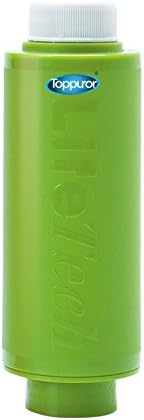 Toppuror Apple Green antibacterial silver carbon + Resin straw - Portable Mineral Filter, suitable for travel, mountain climbing, school, home , hotel, hostel