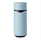 COSVII 120ML Glass Oil Diffuser Ultrasonic Aromatherapy diffuser for Essential Oils with 7-color LED Lights, Automatic Shut-off Function (White Bottom)