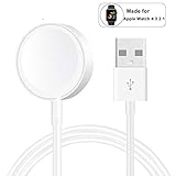 Compatible with Apple Watch iwatch Magnetic Wireless Charger Pad Charging Cable Cord Compatible with for Apple Watch iwatch 38 mm 40mm 42 mm 44mm Series 1 2 3 4