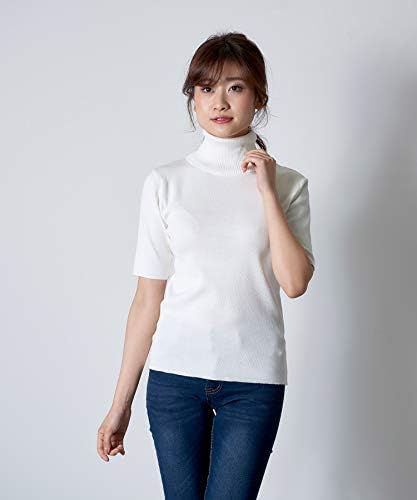 神戸レタス タートルネック 5分袖 ハイゲージニット レディース トップス C3659 Tarunniketanpublicschool Com
