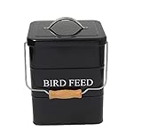Morezi Bird Seed and Feed Storage tin with lid