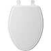 CHURCH 685E3 000 Toilet Seat will Slow Close and Never Come Loose, ELONGATED, Durable Enameled Wood, White