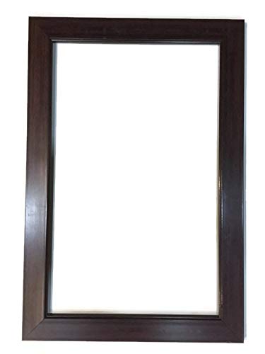 Seven Horses Sunmica Finish Wall-Mounted Framed Mirror Brown(15X21 inch)