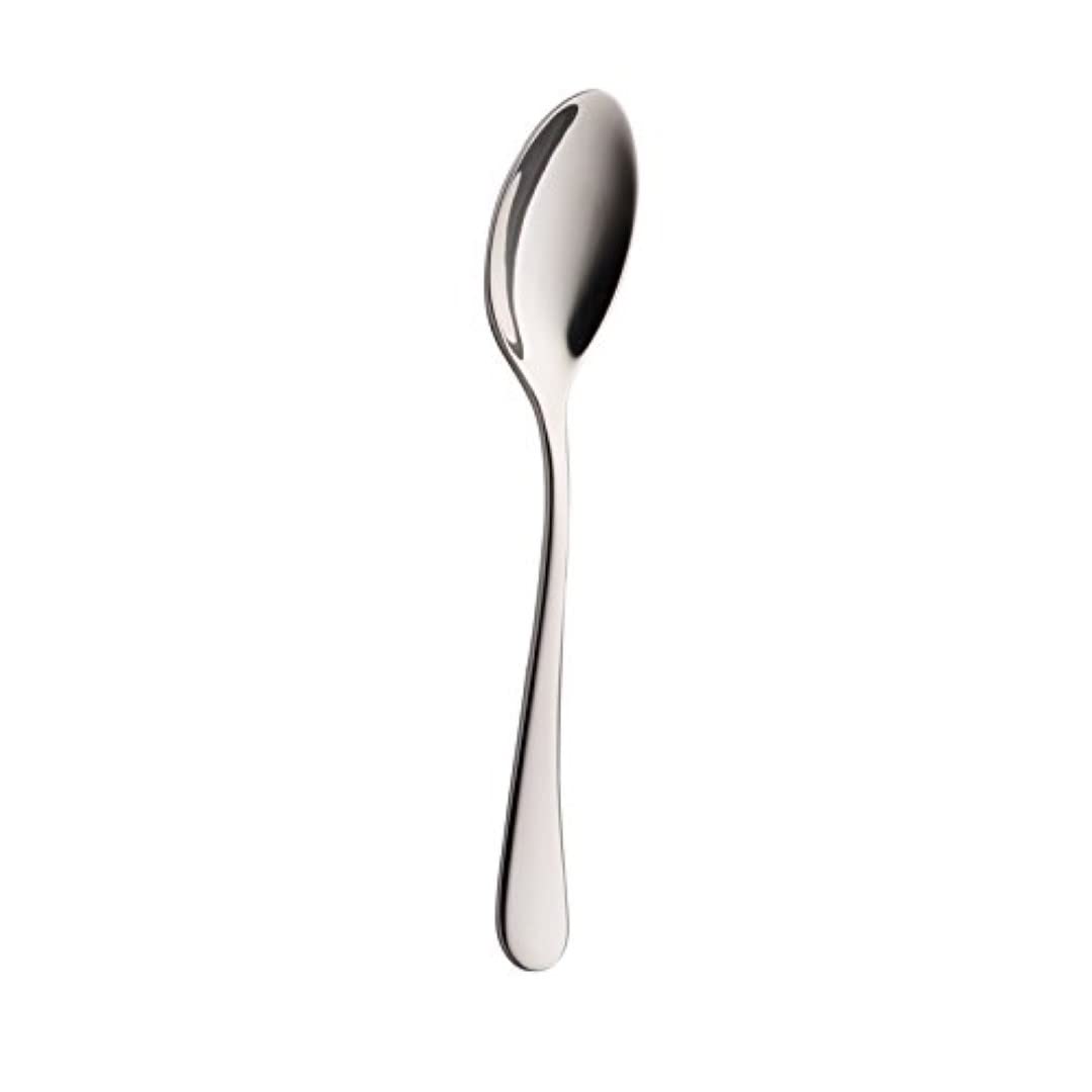 Utopia F34011-000000-B01012 Ascot 18/10 Stainless Steel Coffee Spoon, 116 mm Length, 22 mm Width, Pack of 12