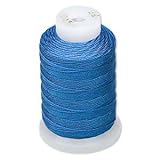 Simply Silk Beading Thread Cord Size FF Royal Blue 0.015 Inch 0.38mm Spool 115 Yards for Stringing Weaving Knotting
