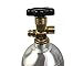 Coldbreak CO2 Tank, New, Aluminum, 5 lb. Capacity, Current Hydrostatic Testing Stamp